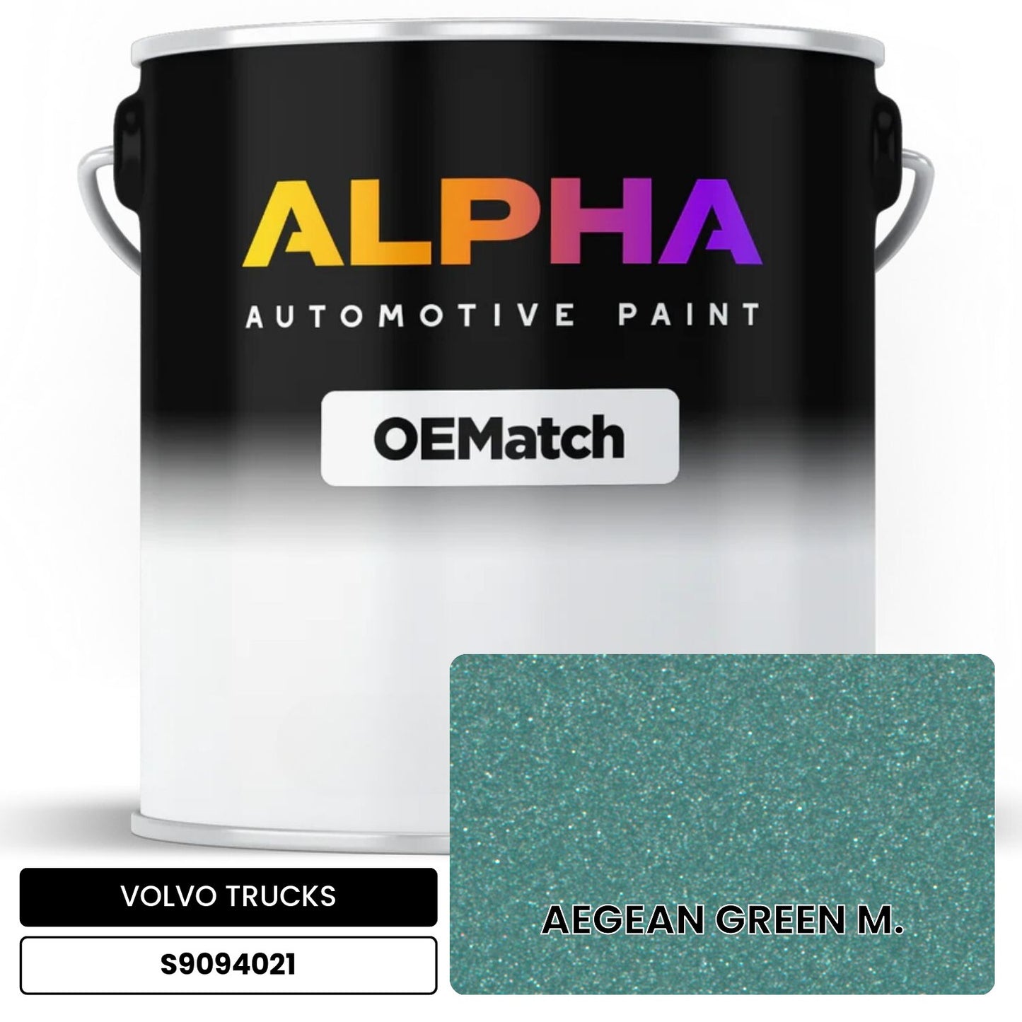 VOLVO TRUCKS AEGEAN GREEN M. S9094021 OEMatch Basecoat