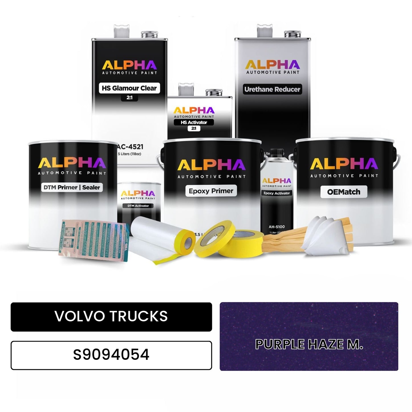 VOLVO TRUCKS PURPLE HAZE M. S9094054 OEMatch Vehicle Paint Kit
