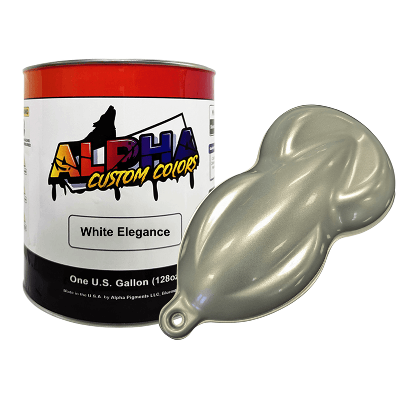 White Elegance Paint Basecoat - The Spray Source - Alpha Pigments
