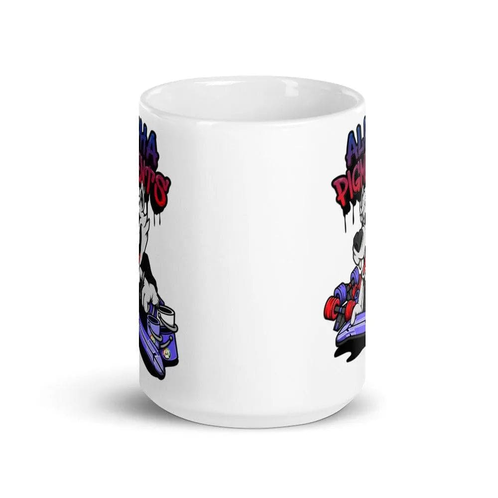 Wolf Airbrushing | Alpha Pigments | White glossy mug - The Spray Source - The Spray Source