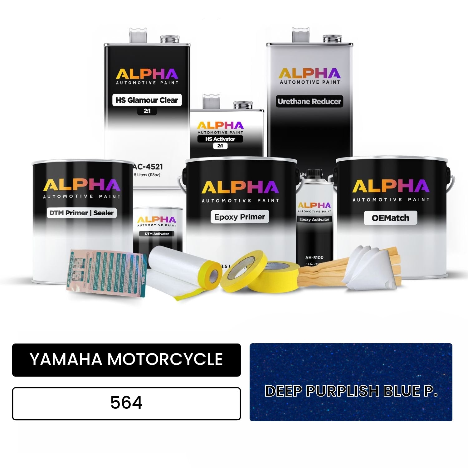 YAMAHA MOTORCYCLE DEEP PURPLISH BLUE P. 564 | OEMatch Automotive