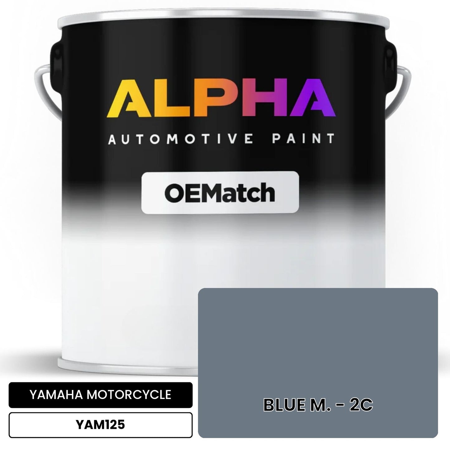 YAMAHA MOTORCYCLE BLUE M. - 2C YAM125 OEMatch Basecoat