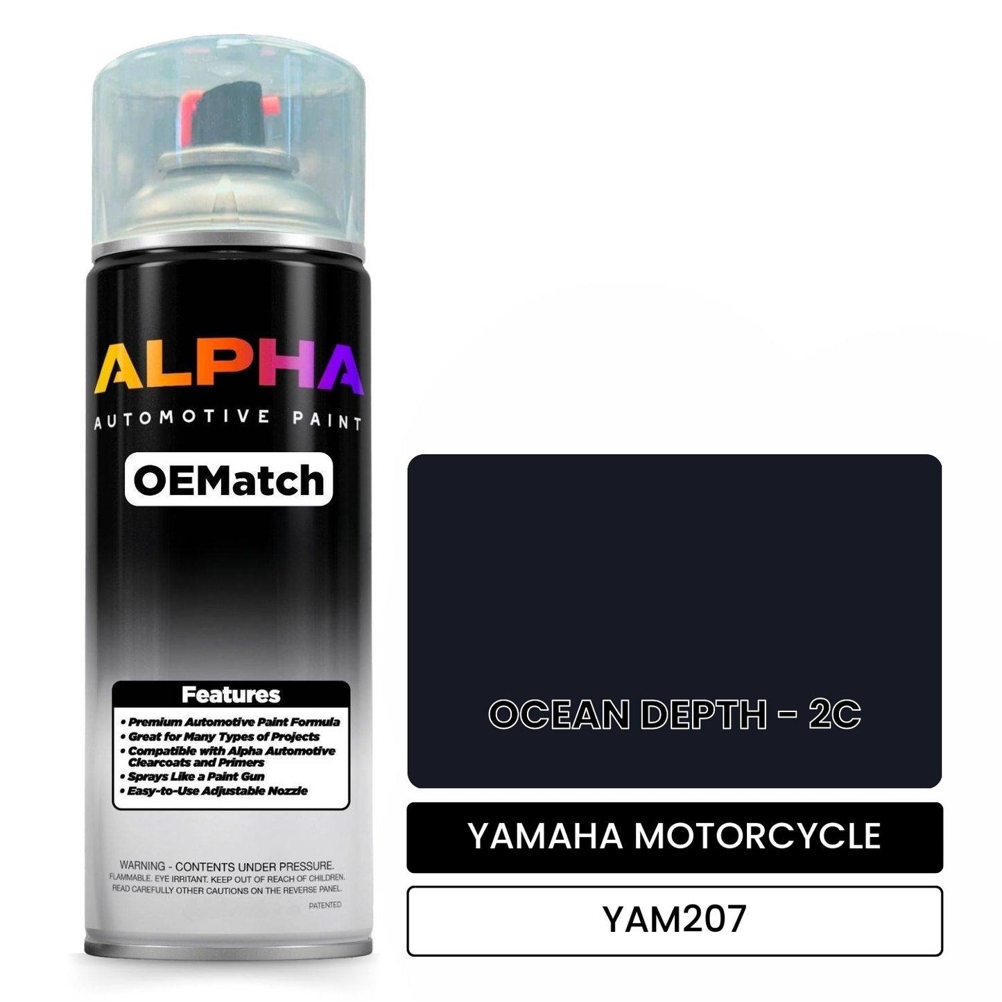 YAMAHA MOTORCYCLE OCEAN DEPTH - 2C YAM207 OEMatch Spraycan