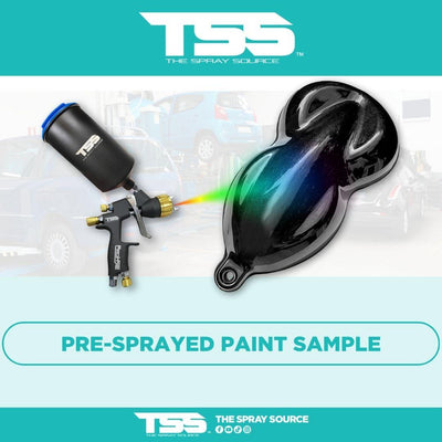 My Boy Blue Pre-Sprayed Speedshape Paint Sample (Black Ground Coat) - The Spray Source - Tamco Paint