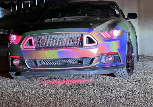 Silver Holographic Dip on a Ford Mustang — Darrel Back Coating: DipYourCar Pigments needed for this look: - Silver Holograp Color Match