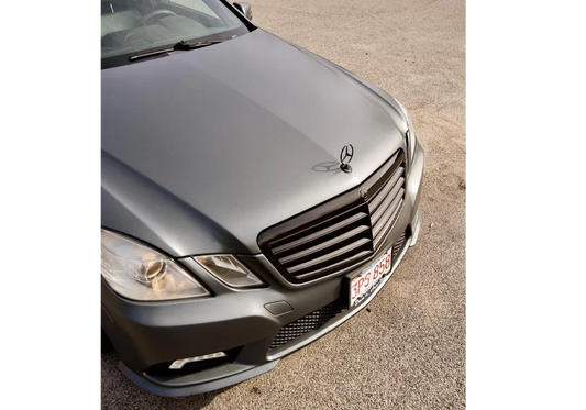 Mercedes Designo Magno Selenite Grey Dip on a Mercedes Benz E-Class — Finest Dips Coating: DipYourCar Alpha Automotive Paint needed for this look: - O Color Match