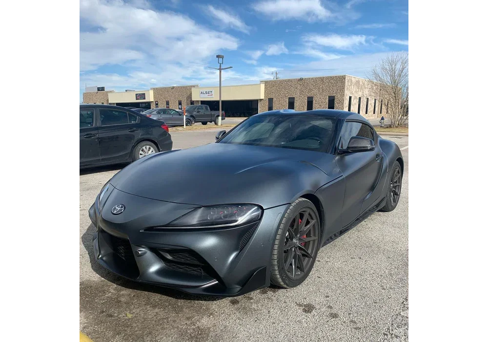 Gunpowder Gray Dip on a Toyota Supra — Get Dipped Services Coating: DipYourCar Pigments needed for this look: - Gunpowd Color Match