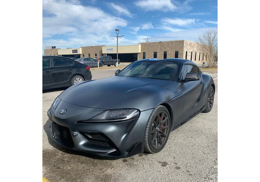 Gunpowder Gray Dip on a Toyota Supra — Get Dipped Services Coating: DipYourCar Pigments needed for this look: - Gunpowd Color Match