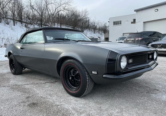 Mercedes Designo Magno Selenite Grey Dip on a 1967 Chevrolet Camaro — West Side Dipz Coating: DipYourCar Alpha Automotive Paint needed for this look:  Color Match
