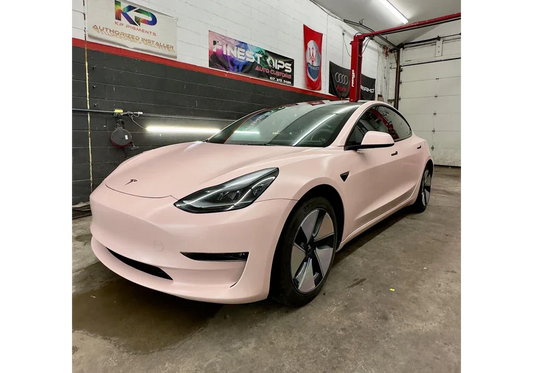 Diamond Silver Dip on a Tesla Model 3 — Finest Dips Coating: DipYourCar Pigments needed for this look: - Diamond Silver  Color Match