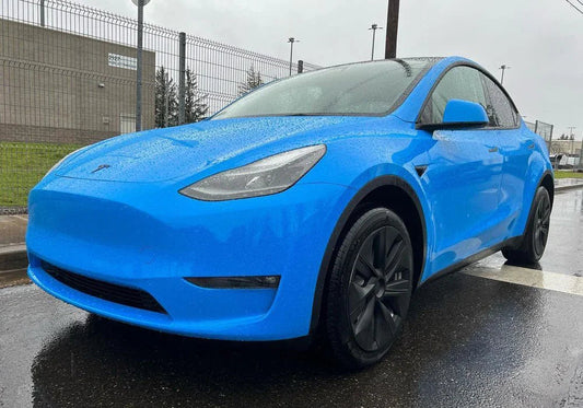 Ford Grabber Blue Paint Job: Tesla Model Y DIY Build Guide