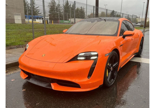 RAL #2008 Bright Red Orange Paint Job: Porsche Taycan Turbo S DIY Build Guide