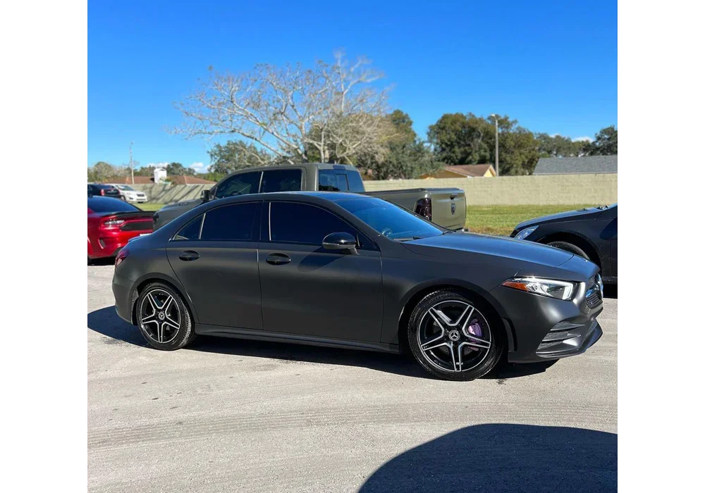 Pitch Black Dip on a Mercedes Benz A220 — Pro Dips LLC Coating: DipYourCar Pigments needed for this look: - Pitch Black Dr Color Match