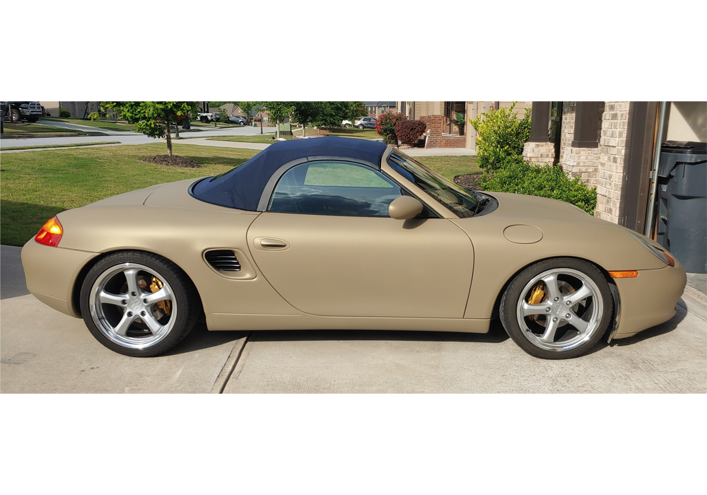 Diamond Gold Dip on a Porsche — Stephen Pounds Coating: DipYourCar plastidip Alpha Automotive Paint needed for t Color Match