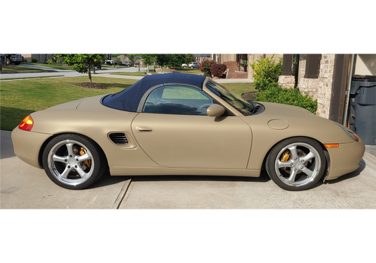 Diamond Gold Dip on a Porsche — Stephen Pounds Coating: DipYourCar plastidip Alpha Automotive Paint needed for t Color Match