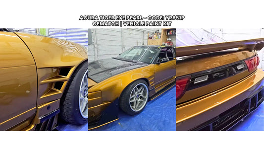 Acura Tiger Eye Pearl YR651P Paint Job: Acura DIY Build Guide