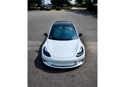Diamond Blue Dip on a Tesla Model 3 — Finest Dips Auto Customs Coating: DipYourCar Dip Armour Pigments needed for this Color Match