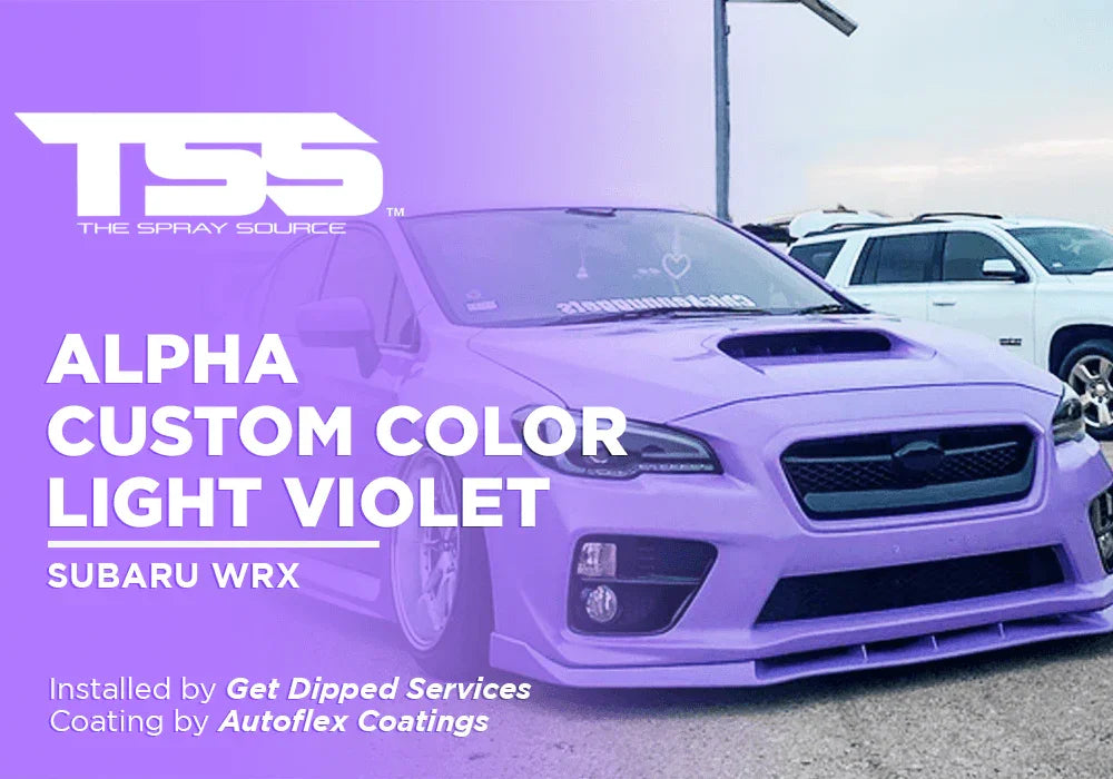 ALPHA CUSTOM COLOR LIGHT VIOLET | AUTOFLEX COATINGS | SUBARU WRX - The Spray Source
