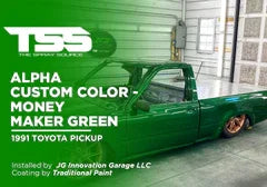 ALPHA CUSTOM COLOR - MONEY MAKER GREEN | TRADITIONAL PAINT | 1991 TOYOTA PICKUP - The Spray Source