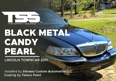 BLACK METAL CANDY PEARL | TAMCO PAINT | LINCOLN TOWNCAR 2011