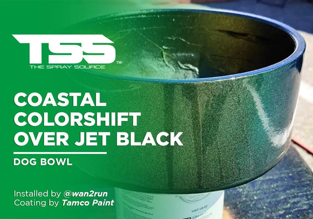 COASTAL COLORSHIFT OVER JET BLACK | TAMCO PAINT | DOG BOWL - The Spray Source