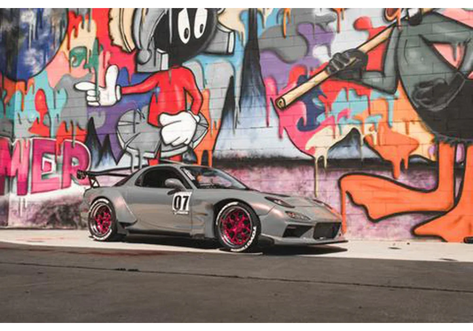 Diamond Red Paint Job: Widebody Rx7 DIY Build Guide