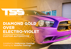 DIAMOND GOLD OVER ELECTRO-VIOLET | AUTOFLEX COATINGS | CUSTOM AUTOMOTIVE - The Spray Source