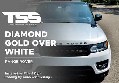 DIAMOND GOLD OVER WHITE | AUTOFLEX COATINGS | RANGE ROVER