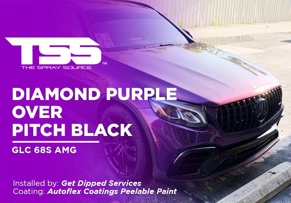 DIAMOND PURPLE OVER PITCH BLACK | AUTOFLEX COATINGS | GLC 68S AMG - The Spray Source