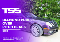 DIAMOND PURPLE OVER PITCH BLACK | PEELABLE PAINT | BENZ - The Spray Source