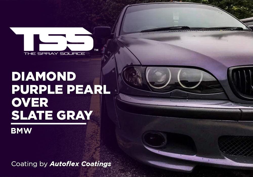 DIAMOND PURPLE PEARL OVER SLATE GRAY | AUTOFLEX COATINGS | BMW - The Spray Source