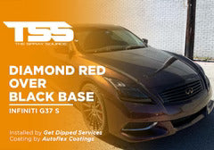 DIAMOND RED OVER BLACK BASE | AUTOFLEX COATINGS | INFINITI G37 S