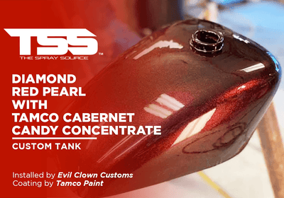 DIAMOND RED PEARL WITH TAMCO CABERNET CANDY CONCENTRATE | TAMCO PAINT | CUSTOM TANK