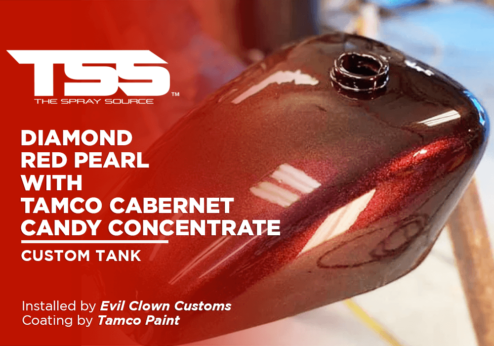 DIAMOND RED PEARL WITH TAMCO CABERNET CANDY CONCENTRATE | TAMCO PAINT | CUSTOM TANK - The Spray Source