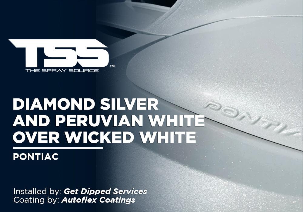 DIAMOND SILVER AND PERUVIAN WHITE OVER WICKED WHITE | AUTOFLEX COATINGS | PONTIAC - The Spray Source