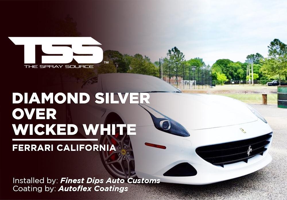 DIAMOND SILVER OVER WICKED WHITE | AUTOFLEX COATINGS | FERRARI CALIFORNIA - The Spray Source