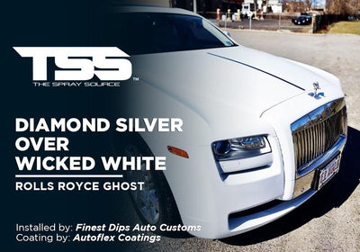 DIAMOND SILVER OVER WICKED WHITE | AUTOFLEX COATINGS | ROLLS ROYCE GHOST