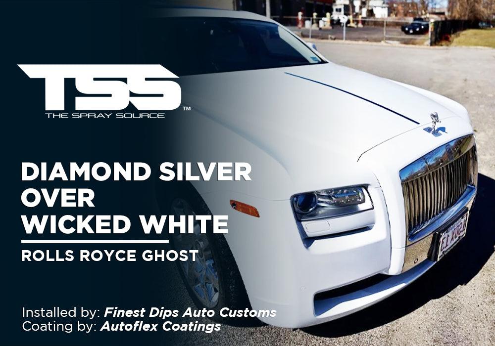 DIAMOND SILVER OVER WICKED WHITE | AUTOFLEX COATINGS | ROLLS ROYCE GHOST - The Spray Source