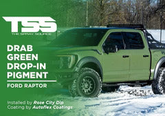 Drab Green Drop-In Pigment on Ford Raptor