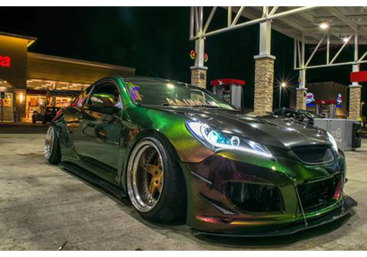 Tsunami Superflake Paint Job: Widebody & Ls Swapped Genesis Coupe DIY Build Guide