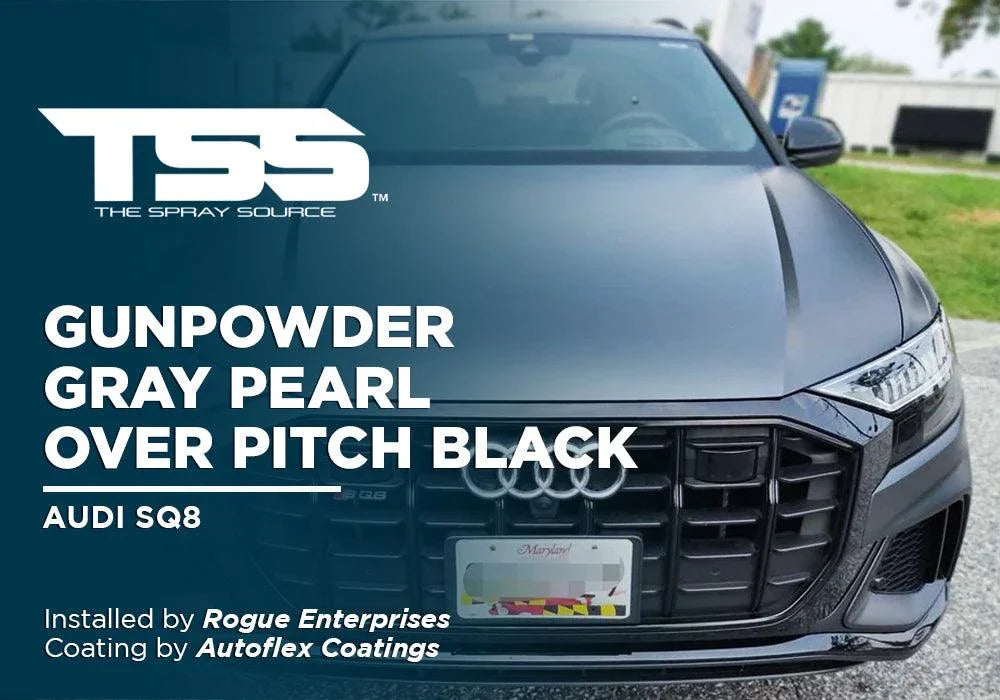 GUNPOWDER GRAY PEARL OVER PITCH BLACK | AUTOFLEX COATINGS | AUDI SQ8 - The Spray Source