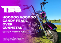 HOODOO VOODOO CANDY PEARL OVER GUNMETAL | TAMCO PAINT | CUSTOM MOTORCYCLE - The Spray Source