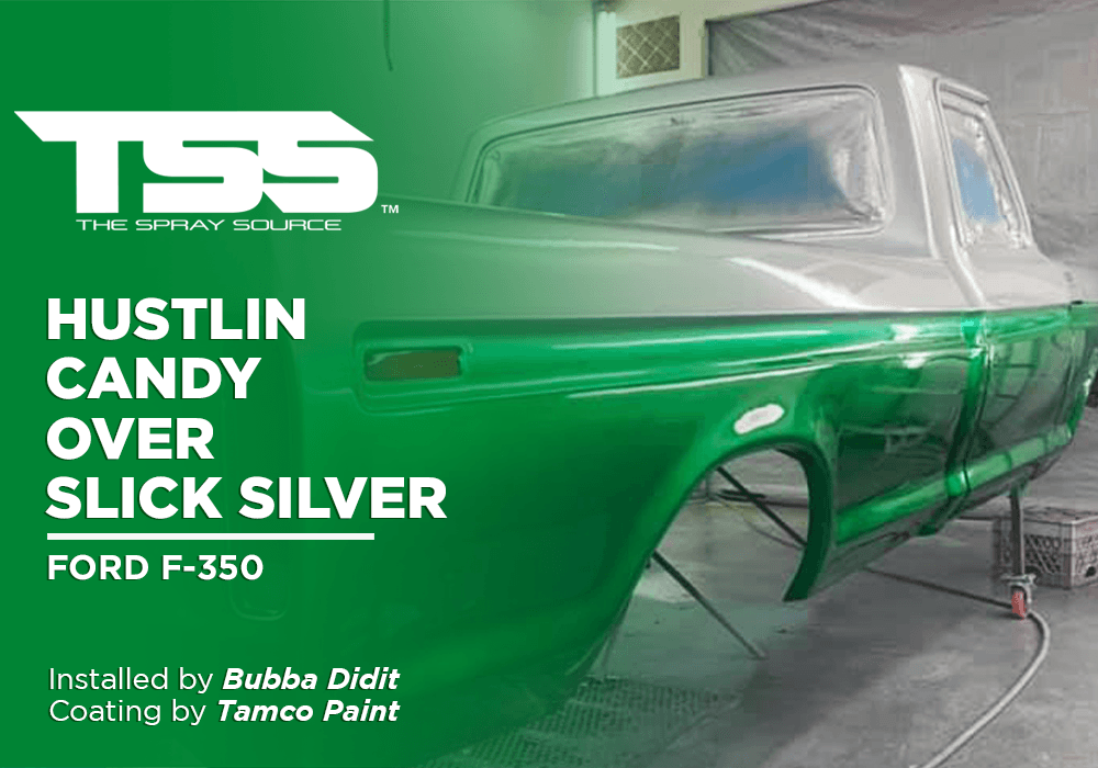 HUSTLIN CANDY OVER SLICK SILVER | TAMCO PAINT | FORD F-350 - The Spray Source