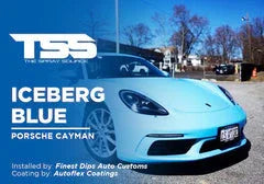 Iceberg Blue on Porsche Cayman