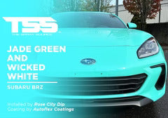 JADE GREEN AND WICKED WHITE | AUTOFLEXCOATINGS | SUBARU BRZ - The Spray Source