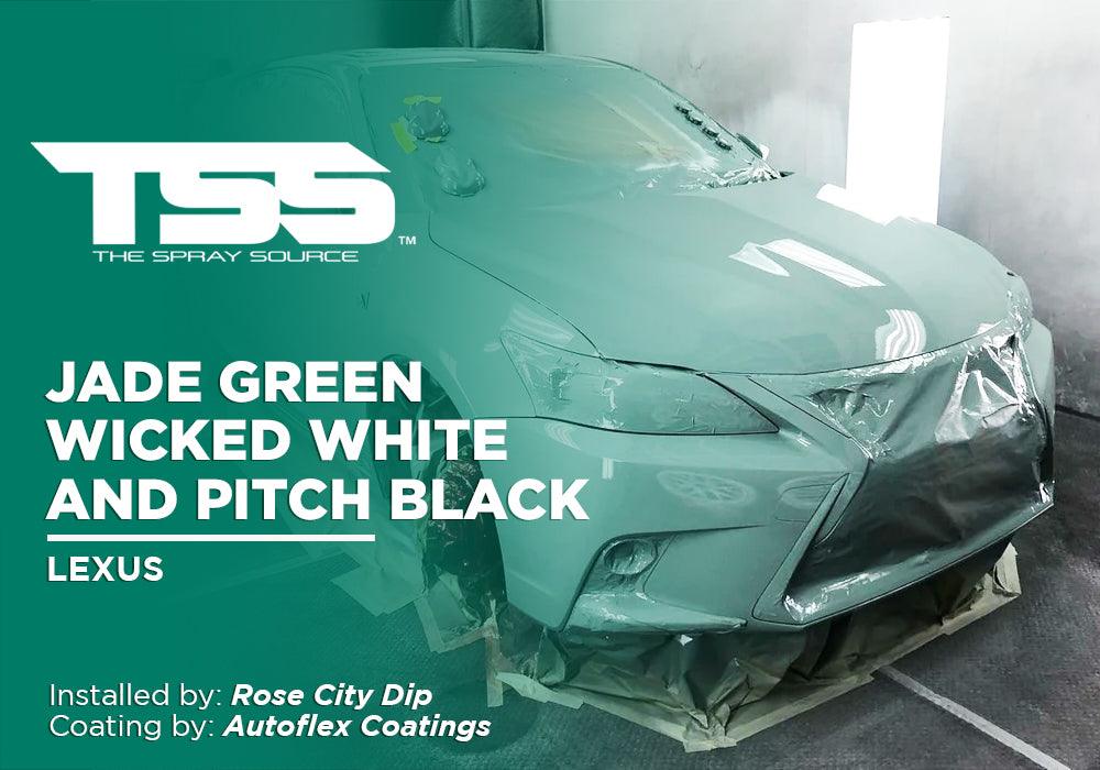 JADE GREEN, WICKED WHITE, AND PITCH BLACK | AUTOFLEX COATINGS | LEXUS - The Spray Source