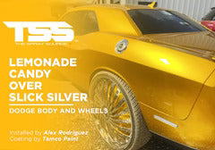 Lemonade Candy over Slick Silver on Dodge Body and Wheels