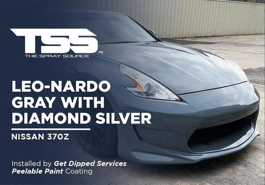 LEO-NARDO GRAY WITH DIAMOND SILVER | PEELABLE PAINT | NISSAN 370Z - The Spray Source