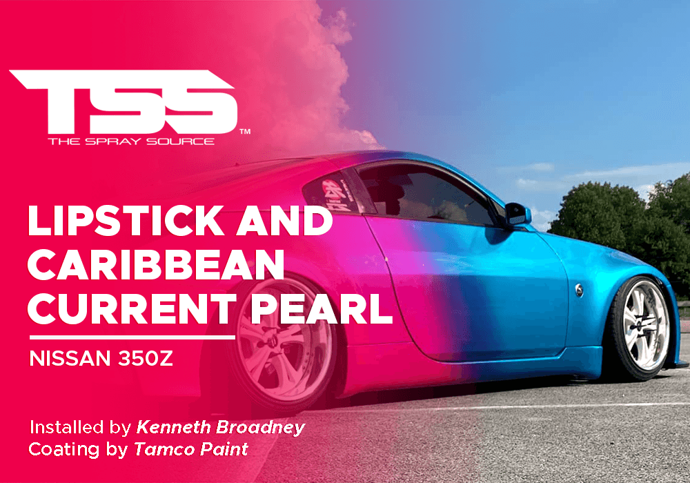 LIPSTICK AND CARIBBEAN CURRENT PEARL | TAMCO PAINT | NISSAN 350Z - The Spray Source