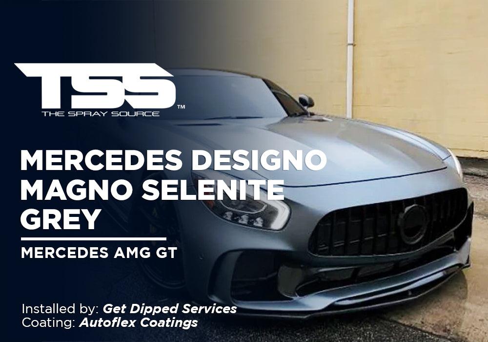 MERCEDES DESIGNO MAGNO SELENITE GREY | AUTOFLEX COATINGS | MERCEDES AMG GT - The Spray Source